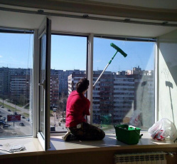 Мытье окон в однокомнатной квартире Калач